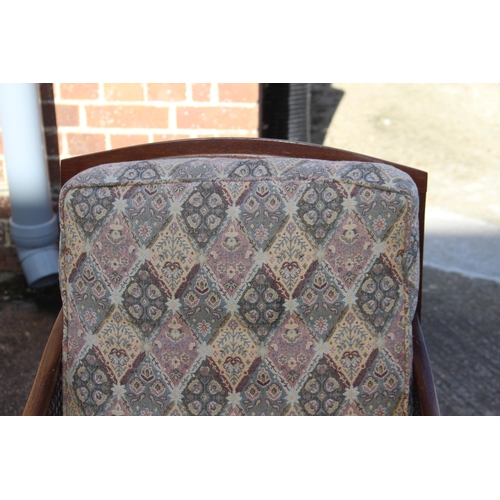 55 - 2 X ANTIQUE ARMCHAIRS 
60 X 72 X 90CM