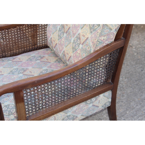 55 - 2 X ANTIQUE ARMCHAIRS 
60 X 72 X 90CM