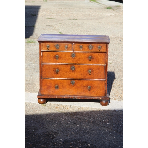 60 - ANTIQUE WILLIAM AND MARY CHEST OF 2/3 DRAWERS 
87 X 50 X 80CM