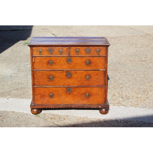 60 - ANTIQUE WILLIAM AND MARY CHEST OF 2/3 DRAWERS 
87 X 50 X 80CM