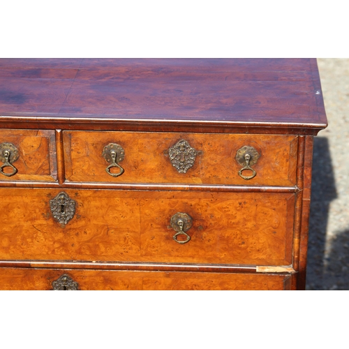 60 - ANTIQUE WILLIAM AND MARY CHEST OF 2/3 DRAWERS 
87 X 50 X 80CM