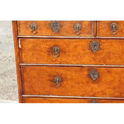 60 - ANTIQUE WILLIAM AND MARY CHEST OF 2/3 DRAWERS 
87 X 50 X 80CM