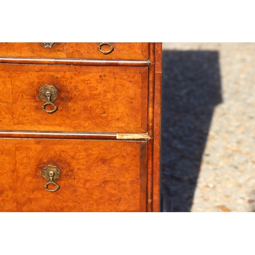 60 - ANTIQUE WILLIAM AND MARY CHEST OF 2/3 DRAWERS 
87 X 50 X 80CM