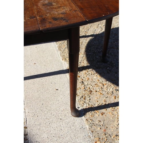 61 - EDWARDIAN DROP LEAF TABLE 
145 X 132 X 72CM