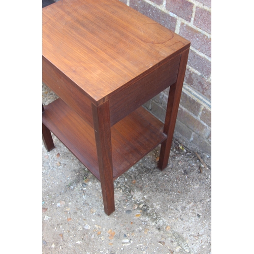 62 - RETRO CHIPPY TELEPHONE TABLE AND SIDE TABLE 
86 X 38 X 57CM