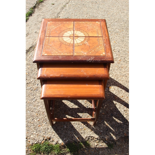 66 - 2 X GPLAN FRESCO TILED TOPPED NEST OF TABLES
50 X 50 X 51CM