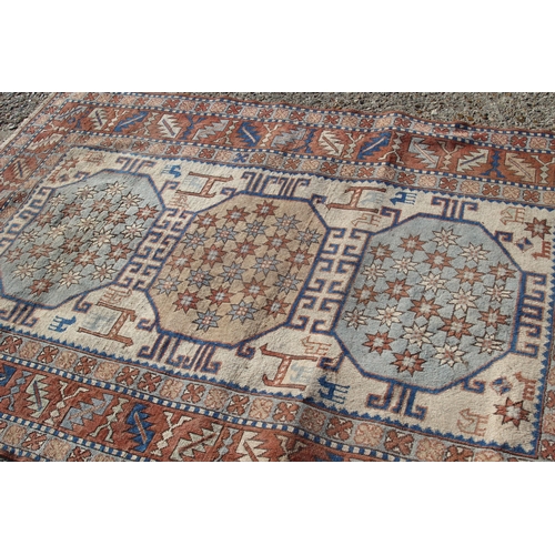 222 - VINTAGE GEOMETRIC EASTERN RUG
218 X 144CM