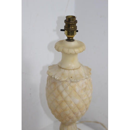 191 - STONE PINEAPPLE LAMP 46CM