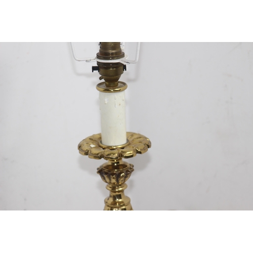 195 - BRASS COLUMN LAMP
40CM