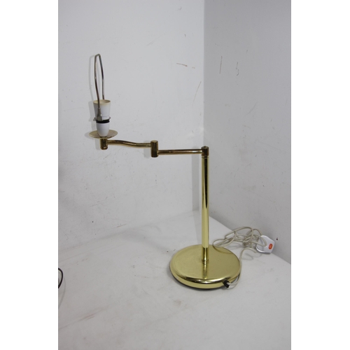 204 - 2 X BRASS LAMPS