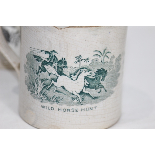 315 - 3 X ANTIQUE COUNTRYSIDE MUGS