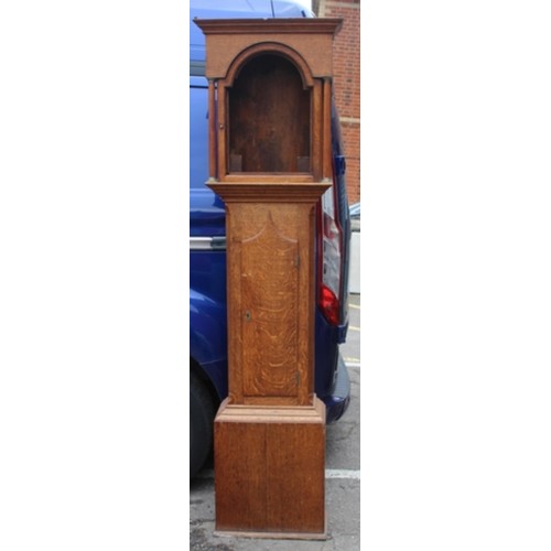 40 - ANTIQUE GRANDFATHER CLOCK CASE 
202 X 23 X 54CM