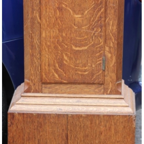 40 - ANTIQUE GRANDFATHER CLOCK CASE 
202 X 23 X 54CM