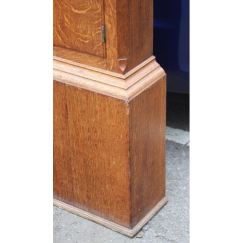 40 - ANTIQUE GRANDFATHER CLOCK CASE 
202 X 23 X 54CM