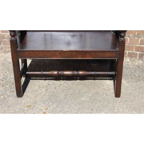 77 - VINTAGE MONKS BENCH 
100 X 52 X 70CM CLOSED 122CM OPEN