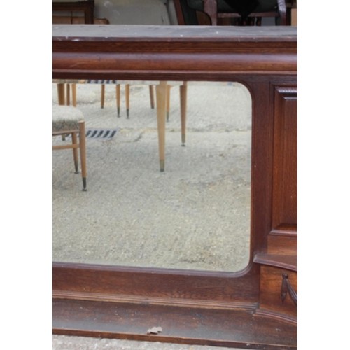 78 - LARGE EDWARDIAN OVER MANTLE MIRROR
187 X 32 X 94CM