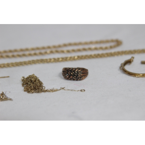 1147 - QUANTITY OF SCRAP 9CT GOLD - 11.5G