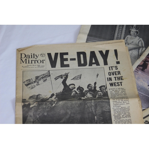 325 - SELECTION OF EPHEMERA RELATING TO THE BEATLES, JOHN LENNON, VE DAY, STATE FUNERAL OF WINSTON CHURCHI... 