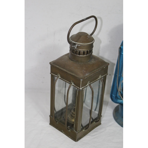 200 - 4 X VINTAGE OIL LAMPS