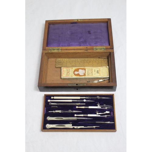 301 - ANTIQUE BOXED DRAWING SET