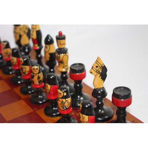 304 - VINTAGE RUSSIAN CHESS SET