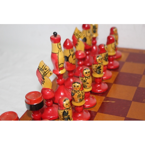 304 - VINTAGE RUSSIAN CHESS SET