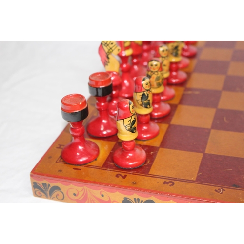 304 - VINTAGE RUSSIAN CHESS SET