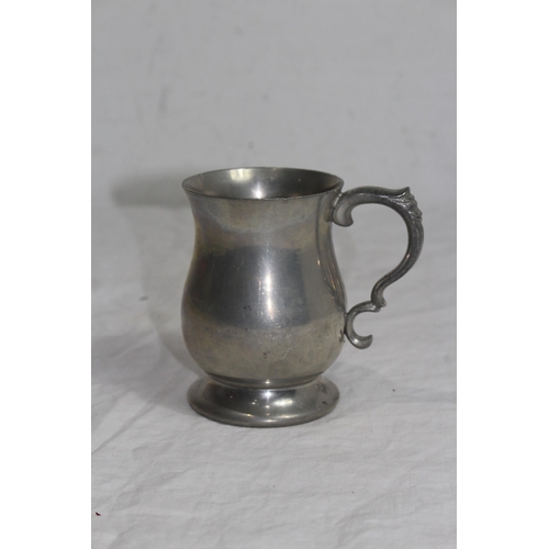 308 - QUANTITY OF PEWTER TANKARDS x5