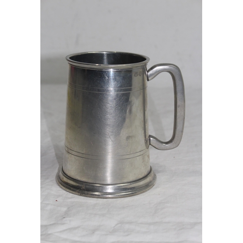 308 - QUANTITY OF PEWTER TANKARDS x5