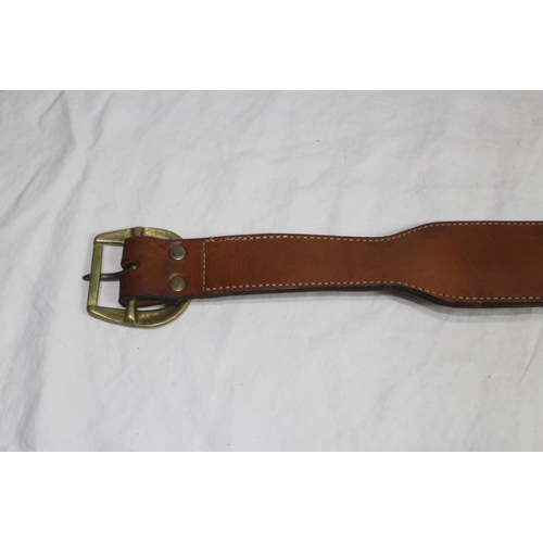 309 - 2 X LEATHER COWBOY BELTS AND HOLSTERS ETC