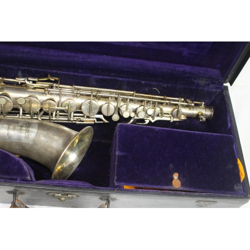 316 - VINTAGE DORE PARIS 242 CASED SAXOPHONE