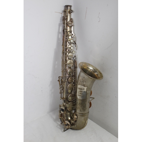 316 - VINTAGE DORE PARIS 242 CASED SAXOPHONE