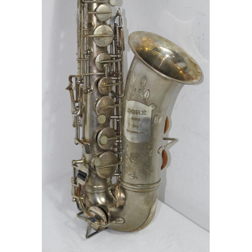 316 - VINTAGE DORE PARIS 242 CASED SAXOPHONE