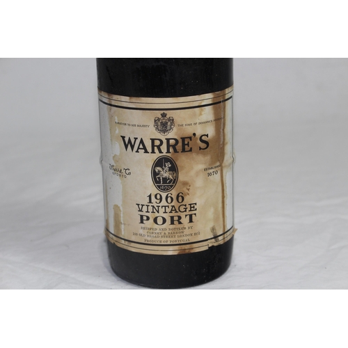 679 - BOTTLE OF VINTAGE WARRE'S 1966 PORT