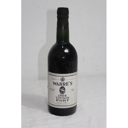 684 - BOTTLE OF VINTAGE WARRE'S 1966 PORT