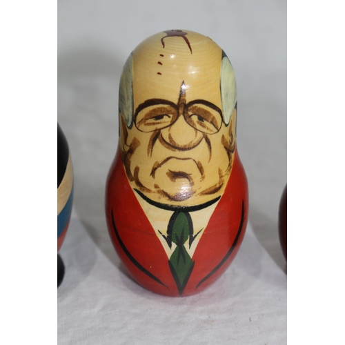 334 - SET OF RUSSIAN PRESIDENTS RUSSIAN DOLLS