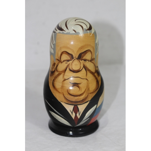 334 - SET OF RUSSIAN PRESIDENTS RUSSIAN DOLLS