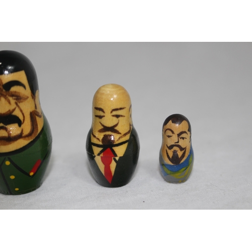 334 - SET OF RUSSIAN PRESIDENTS RUSSIAN DOLLS