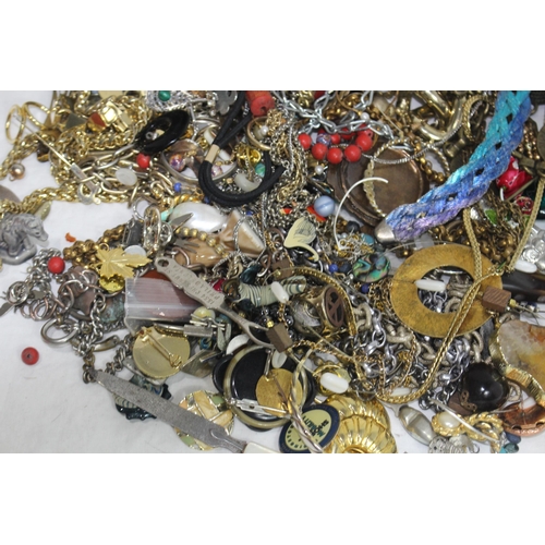 337 - BOX OF COSTUME JEWELLERY