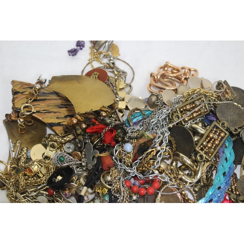 337 - BOX OF COSTUME JEWELLERY