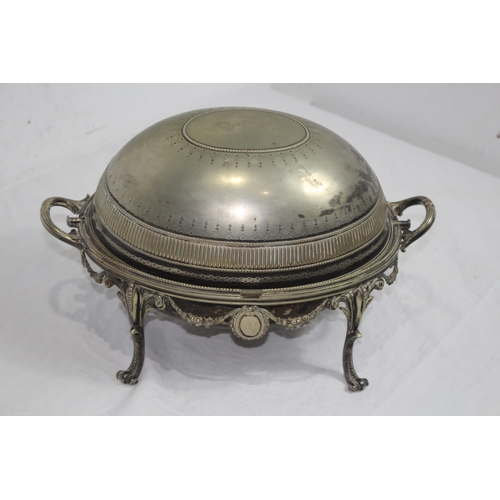 338 - SILVER PLATED SERVING DISH