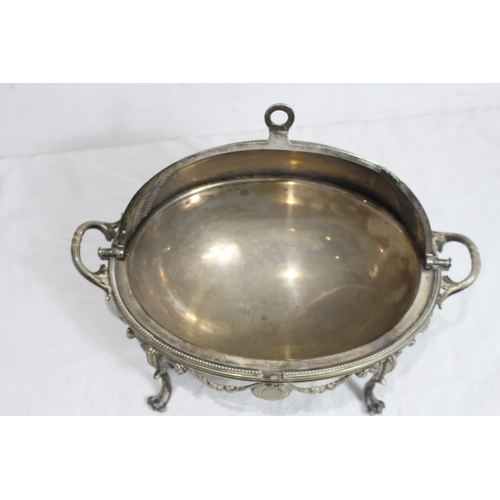 338 - SILVER PLATED SERVING DISH