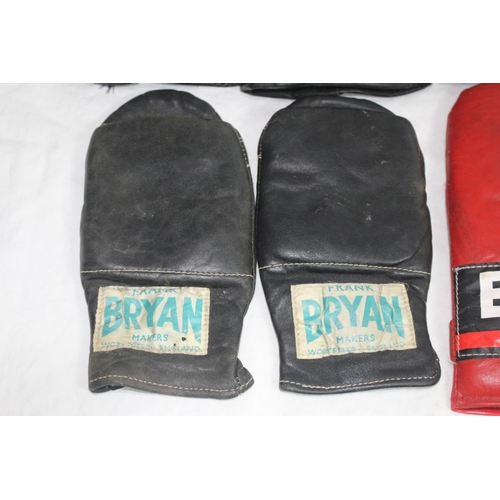 339 - 4 PAIRS OF VINTAGE BOXING GLOVES