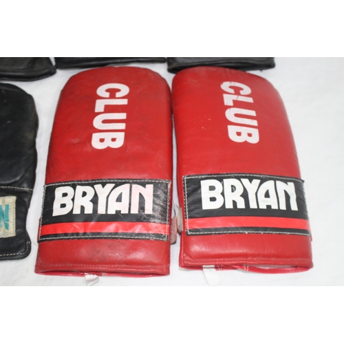 339 - 4 PAIRS OF VINTAGE BOXING GLOVES