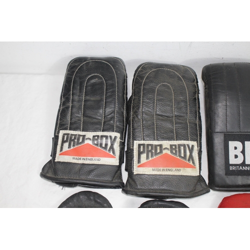 339 - 4 PAIRS OF VINTAGE BOXING GLOVES