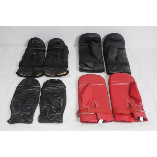 339 - 4 PAIRS OF VINTAGE BOXING GLOVES