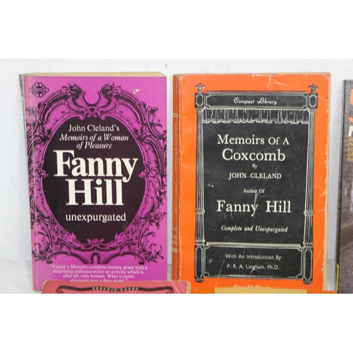 345 - QUANTITY OF EARLY RISQUE NOVELS INCLUDING LADY CHATTERLEY AND FANNY HILL