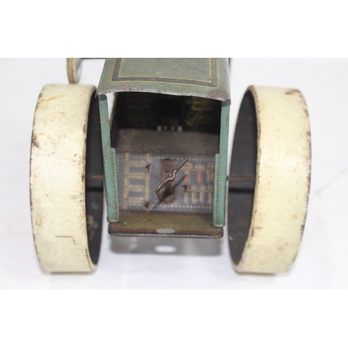 561 - VINTAGE TIN PLATE STEAM ENGINE