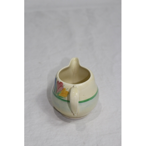 777 - VINTAGE CLARICE CLIFF MILK JUG - CHIP TO SPOUT 
8CM