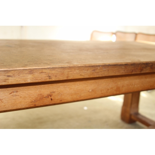 44 - LARGE BEECH DINING TABLE (MQ)
275 X 92 X 75CM